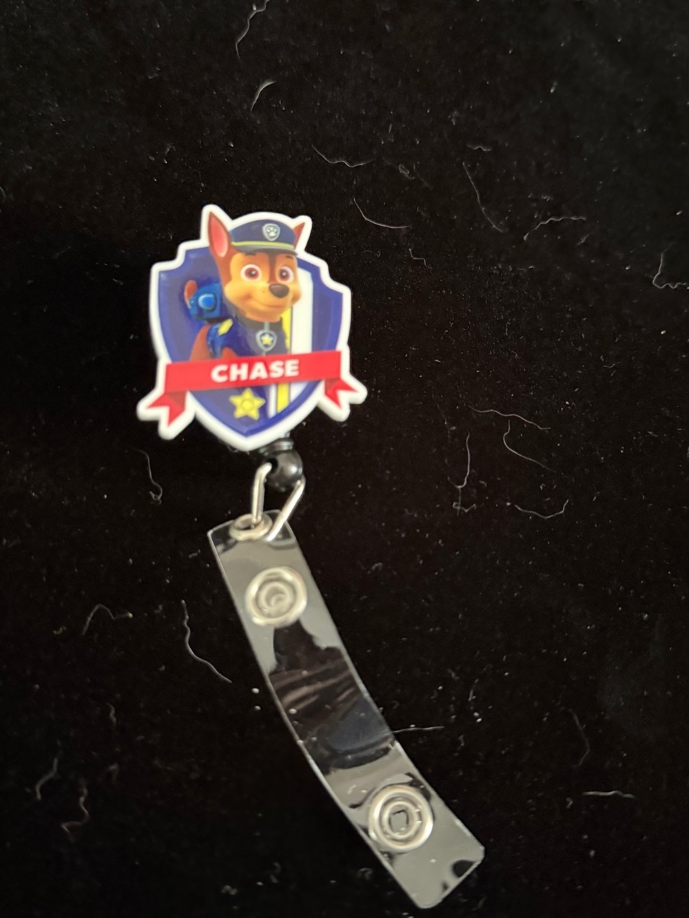 Paw Patrol Chase Badge Reel - Blue, Red and Yellow